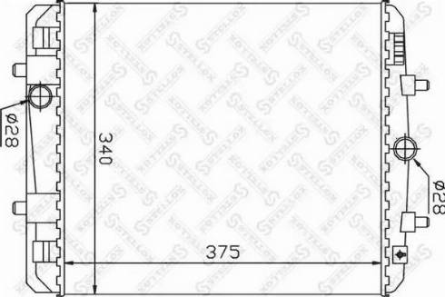 Stellox 10-26359-SX - Радиатор, охлаждане на двигателя vvparts.bg