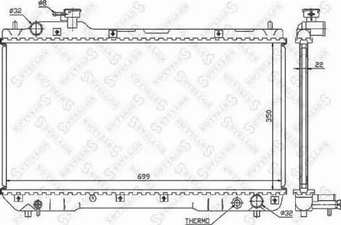 Stellox 10-26300-SX - Радиатор, охлаждане на двигателя vvparts.bg