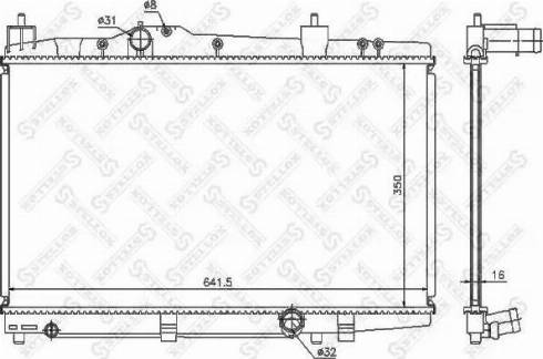 Stellox 10-26314-SX - Радиатор, охлаждане на двигателя vvparts.bg