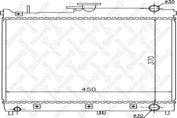 Stellox 10-26249-SX - Радиатор, охлаждане на двигателя vvparts.bg