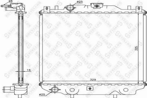 Stellox 10-26256-SX - Радиатор, охлаждане на двигателя vvparts.bg