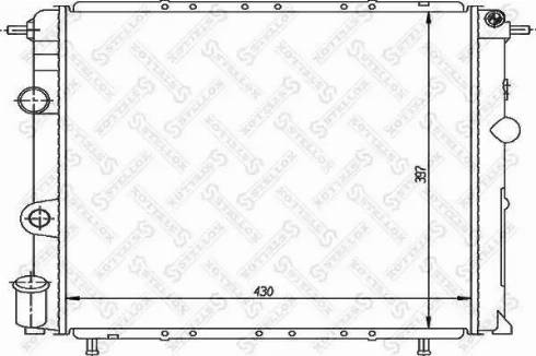 Stellox 10-26200-SX - Радиатор, охлаждане на двигателя vvparts.bg