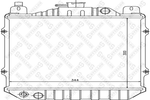 Stellox 10-26237-SX - Радиатор, охлаждане на двигателя vvparts.bg