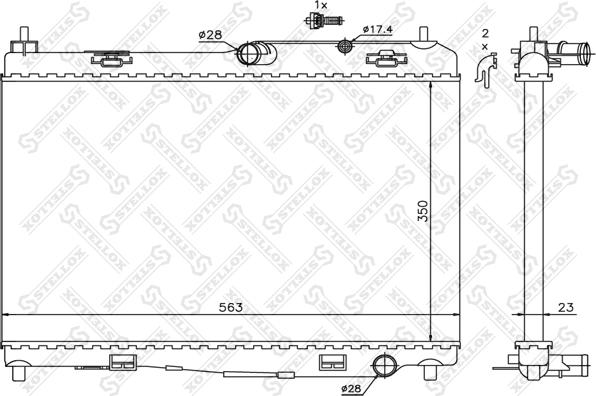 Stellox 10-26754-SX - Радиатор, охлаждане на двигателя vvparts.bg