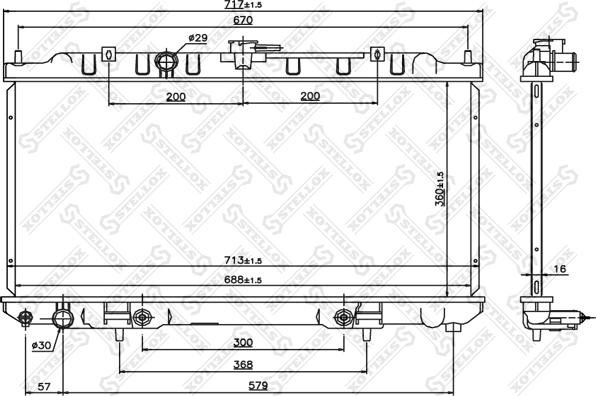 Stellox 10-26768-SX - Радиатор, охлаждане на двигателя vvparts.bg