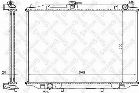 Stellox 10-26718-SX - Радиатор, охлаждане на двигателя vvparts.bg