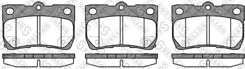 Stellox 1192 002-SX - Комплект спирачно феродо, дискови спирачки vvparts.bg