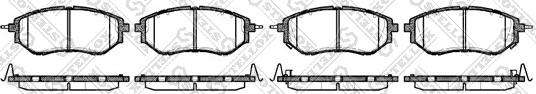 Stellox 1148 002-SX - Комплект спирачно феродо, дискови спирачки vvparts.bg