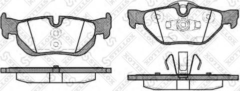 Stellox 1156 000-SX - Комплект спирачно феродо, дискови спирачки vvparts.bg