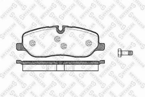 Stellox 1169 000L-SX - Комплект спирачно феродо, дискови спирачки vvparts.bg