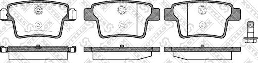 Stellox 1160 010B-SX - Комплект спирачно феродо, дискови спирачки vvparts.bg