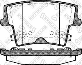 Stellox 1138 008-SX - Комплект спирачно феродо, дискови спирачки vvparts.bg