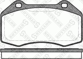 Stellox 1124 000-SX - Комплект спирачно феродо, дискови спирачки vvparts.bg