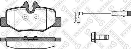 Stellox 1121 002-SX - Комплект спирачно феродо, дискови спирачки vvparts.bg