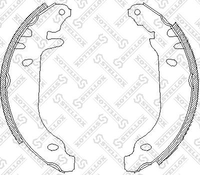 Stellox 180 100-SX - Комплект спирачна челюст vvparts.bg