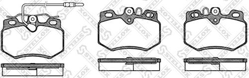 Stellox 181 012-SX - Комплект спирачно феродо, дискови спирачки vvparts.bg