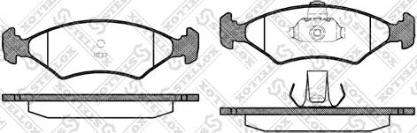 Stellox 130 000-SX - Комплект спирачно феродо, дискови спирачки vvparts.bg