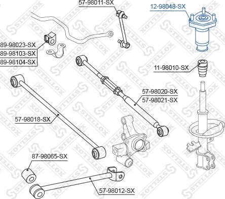 Stellox 12-98048-SX - Тампон на макферсън vvparts.bg