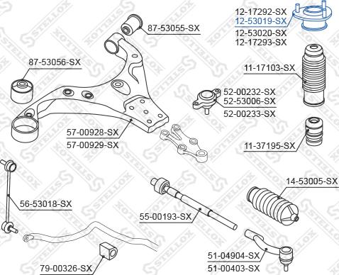 Stellox 12-53019-SX - Тампон на макферсън vvparts.bg