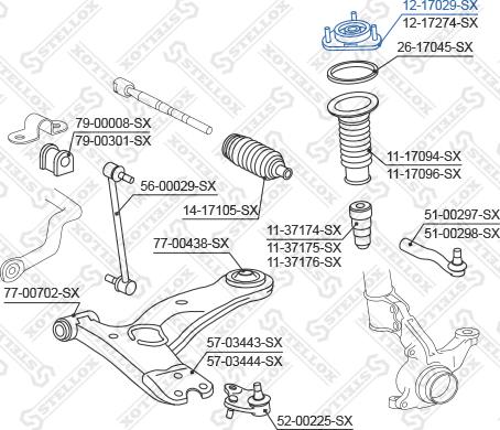 Stellox 12-17029-SX - Тампон на макферсън vvparts.bg