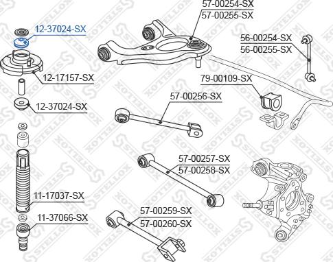 Stellox 12-37024-SX - Лагерна макферсъна vvparts.bg