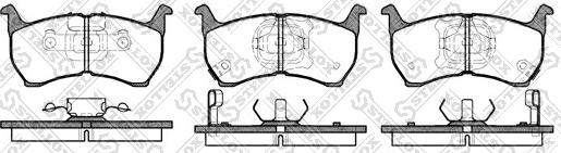 Stellox 175 002-SX - Комплект спирачно феродо, дискови спирачки vvparts.bg