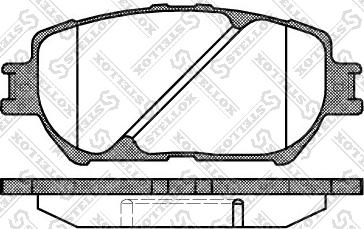 Stellox 895 000-SX - Комплект спирачно феродо, дискови спирачки vvparts.bg