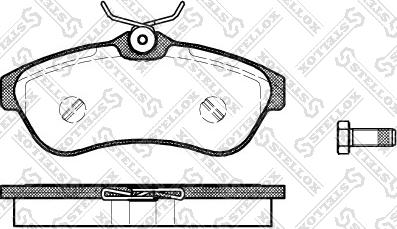 Stellox 891 000-SX - Комплект спирачно феродо, дискови спирачки vvparts.bg