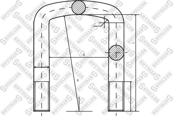 Stellox 84-64187-SX - Скоба за пружина vvparts.bg