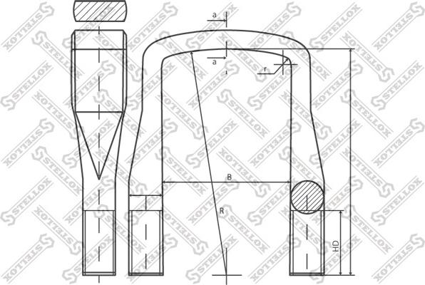 Stellox 84-64240-SX - Скоба за пружина vvparts.bg