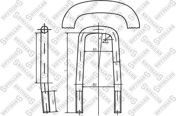 Stellox 84-64191-SX - Скоба за пружина vvparts.bg