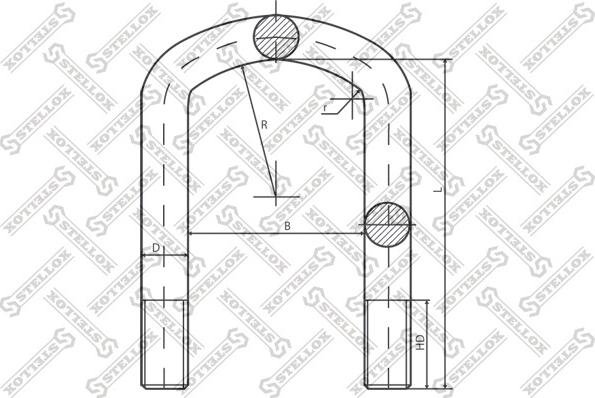 Stellox 84-64232-SX - Скоба за пружина vvparts.bg