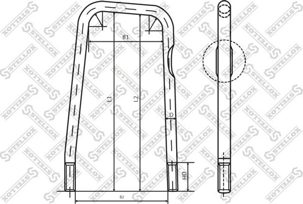 Stellox 84-64229-SX - Скоба за пружина vvparts.bg