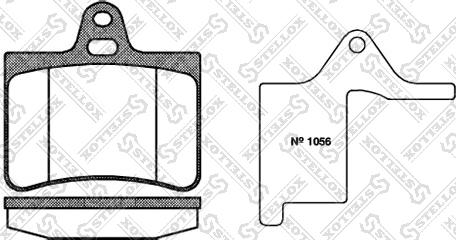 Stellox 841 000-SX - Комплект спирачно феродо, дискови спирачки vvparts.bg