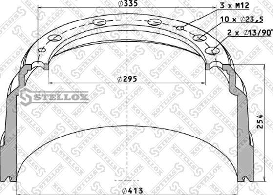 Stellox 85-00018-SX - Спирачен барабан vvparts.bg