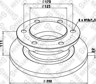 Stellox 85-00700-SX - Спирачен диск vvparts.bg