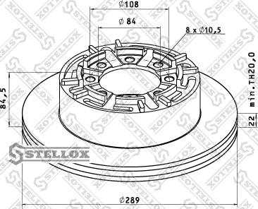 Stellox 85-00737-SX - Спирачен диск vvparts.bg