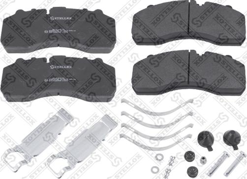 Stellox 85-01412-SX - Комплект спирачно феродо, дискови спирачки vvparts.bg