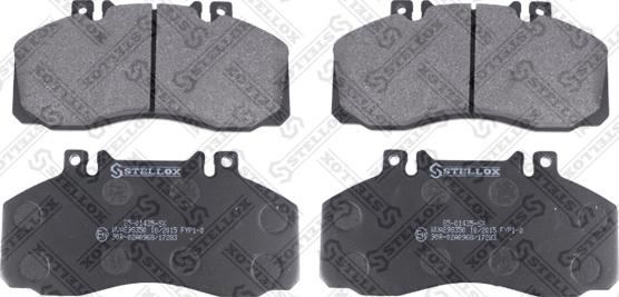 Stellox 85-01435-SX - Комплект спирачно феродо, дискови спирачки vvparts.bg