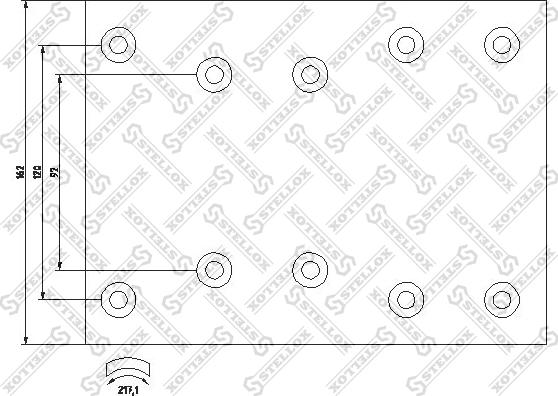 Stellox 85-01040-SX - Комплект феродо за накладки, барабанни спирачки vvparts.bg