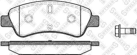 Stellox 851 010B-SX - Комплект спирачно феродо, дискови спирачки vvparts.bg