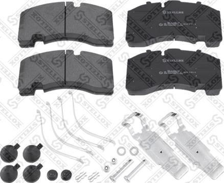 Stellox 85-11444-SX - Комплект спирачно феродо, дискови спирачки vvparts.bg