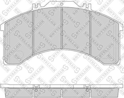 Stellox 85-11402-SX - Комплект спирачно феродо, дискови спирачки vvparts.bg