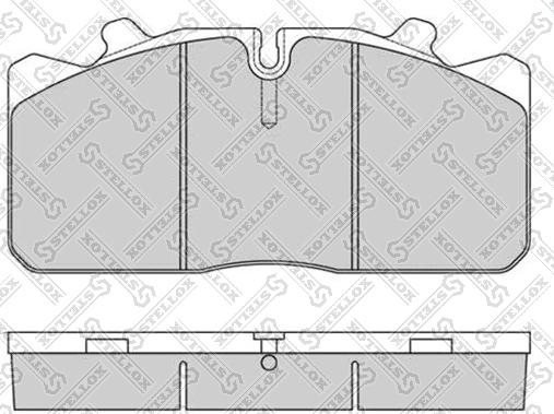 Stellox 85-11416-SX - Комплект спирачно феродо, дискови спирачки vvparts.bg