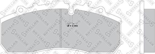 Stellox 85-11413-SX - Комплект спирачно феродо, дискови спирачки vvparts.bg