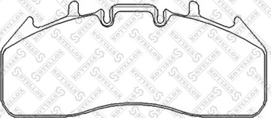 Stellox 85-11432-SX - Комплект спирачно феродо, дискови спирачки vvparts.bg