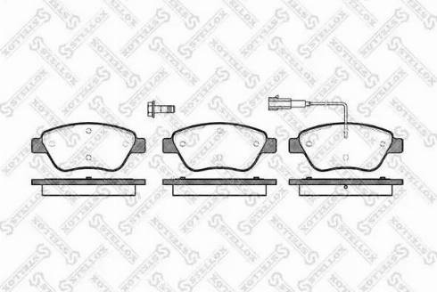 Stellox 869 001L-SX - Комплект спирачно феродо, дискови спирачки vvparts.bg