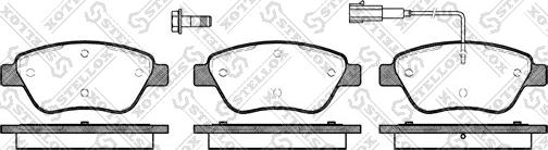 Stellox 869 001-SX - Комплект спирачно феродо, дискови спирачки vvparts.bg