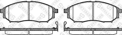 Stellox 863 014-SX - Комплект спирачно феродо, дискови спирачки vvparts.bg