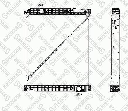 Stellox 81-03305-SX - Радиатор, охлаждане на двигателя vvparts.bg